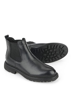 Ziya, Erkek Hakiki Deri Bot 1531007Z8261 Siyah