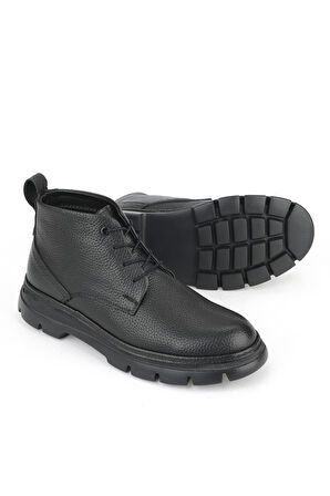 Ziya, Erkek Hakiki Deri Bot 1531007Z384 Siyah