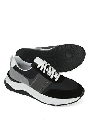 Ziya, Erkek Hakiki Deri Sneaker 153983Z1425 Siyah