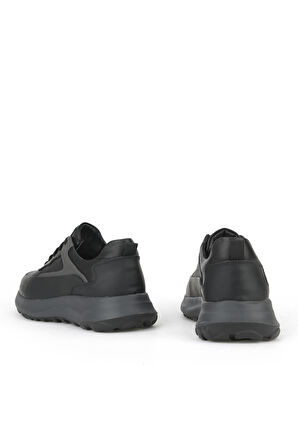 Ziya, Erkek Hakiki Deri Sneaker 153983Z907 Siyah