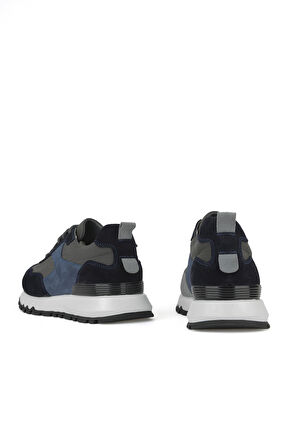 Ziya, Erkek Hakiki Deri Sneaker 153983Z2600 Lacivert