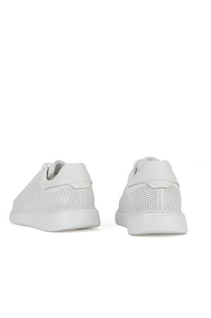 Ziya, Erkek Hakiki Deri Sneaker 1531026Z8552 Beyaz