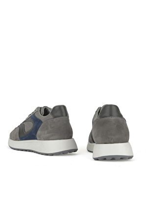 Ziya, Erkek Hakiki Deri Sneaker 1531026Z313 Gri