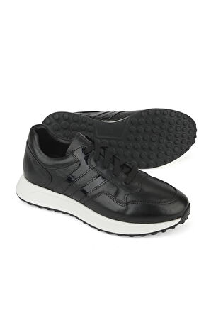 Ziya, Erkek Hakiki Deri Sneaker 1531026Z315 Siyah