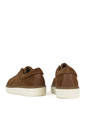 Ziya, Erkek Hakiki Deri Sneaker 1531026ZH182 Tütün