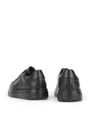 Ziya, Erkek Hakiki Deri Sneaker 1531026ZH12 Siyah