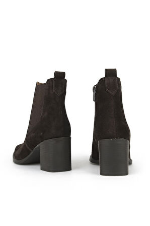 Ziya, Kadın Hakiki Deri Bot 1531020Z9805 Kahve