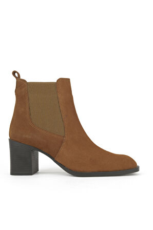 Ziya, Kadın Hakiki Deri Bot 1531020Z9805 Taba