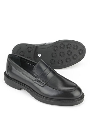 Ziya, Erkek Hakiki Deri Ayakkabı 15350Z1112 Siyah