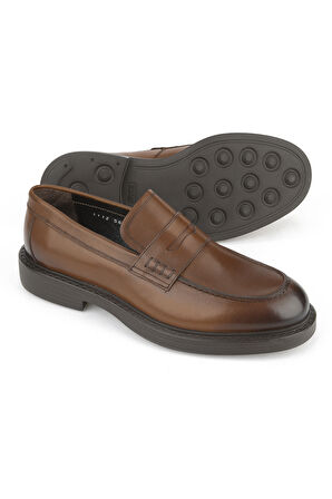 Ziya, Erkek Hakiki Deri Ayakkabı 15350Z1112 Taba