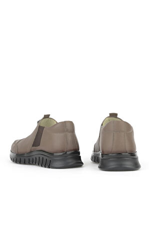 Ziya, Kadın Hakiki Deri Konfor Ayakkabı 15355Z2888 Koyu Vizon