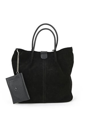 Ziya, Kadın Hakiki Deri Omuz ve El Çantası 153979Z5010 Siyah