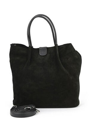 Ziya, Kadın Hakiki Deri Omuz ve El Çantası 153979Z5010 Siyah