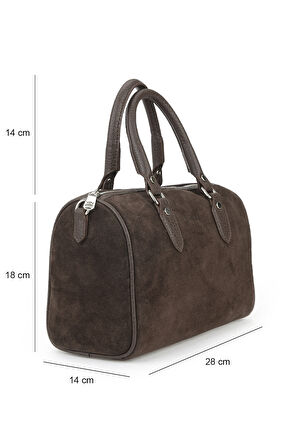 Ziya, Kadın Hakiki Deri Omuz ve El Çantası 153979Z5011 Kahve