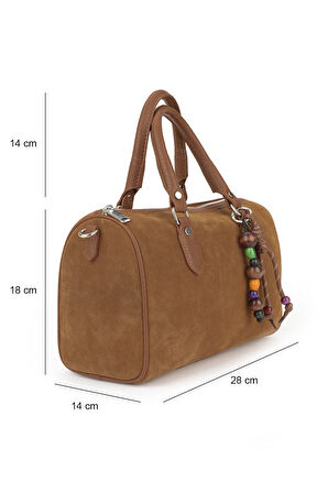 Ziya, Kadın Hakiki Deri Omuz ve El Çantası 153979Z5011 Taba