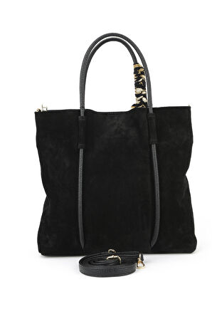 Ziya, Kadın Hakiki Deri Omuz ve El Çantası 153979Z5013 Siyah