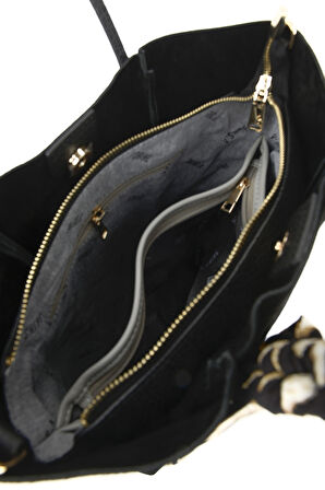 Ziya, Kadın Hakiki Deri Omuz ve El Çantası 153979Z5013 Siyah