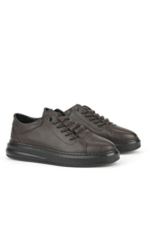 Ziya, Erkek Hakiki Deri Sneaker 153423Z73 Kahve