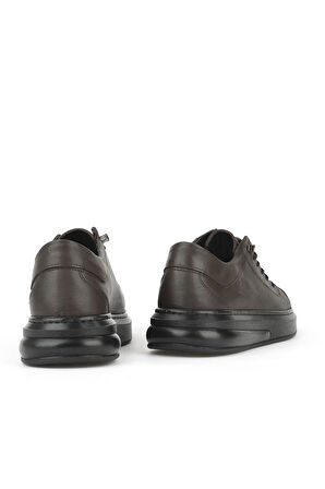 Ziya, Erkek Hakiki Deri Sneaker 153423Z73 Kahve