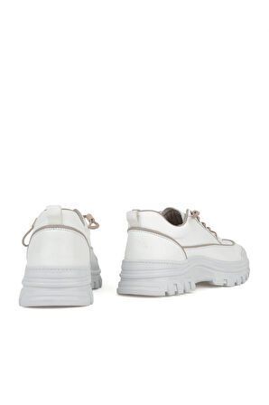 Ziya, Kadın Hakiki Deri Ayakkabı 153387Z200 Beyaz