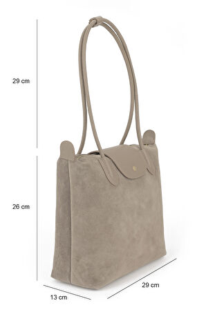 Ziya, Kadın Hakiki Deri Omuz ve El Çantası 153979Z5017 Kum