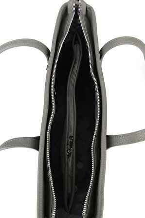 Ziya, Kadın Hakiki Deri Omuz ve El Çantası 153979Z5018 Gri