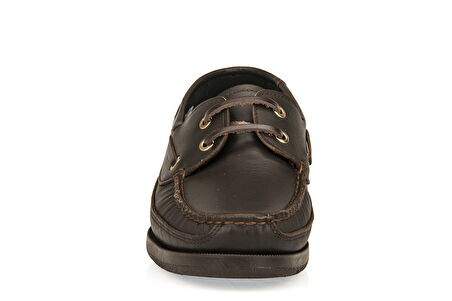 Ziya, Hakiki Deri Erkek Günlük Ayakkabı 153423Z291 Kahve