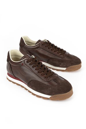 Ziya, Erkek Hakiki Deri Sneaker 1611026Z1020 Kahve