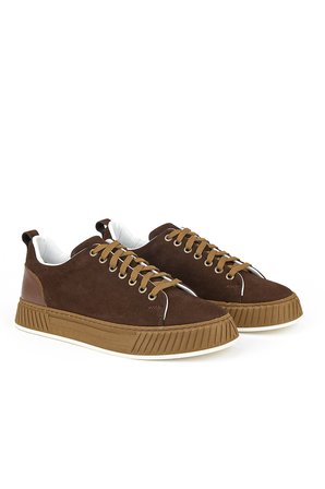Ziya, Erkek Hakiki Deri Günlük Sneaker 161983Z8702 Kahve