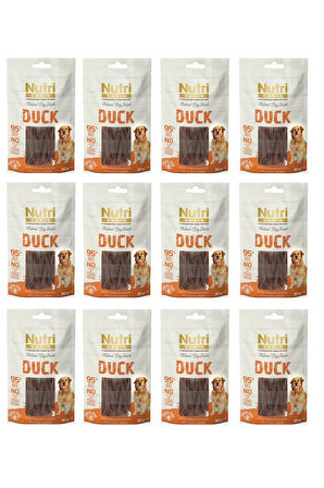 Nutri Canin Ördekli Fileto Tahılsız Köpek Ödülü 80 Gr. X 12 Adet