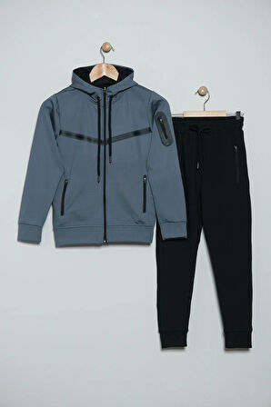 Unısex Dalgıç Kumaş Kapüşonlu Eşofman Takımı ESF-600