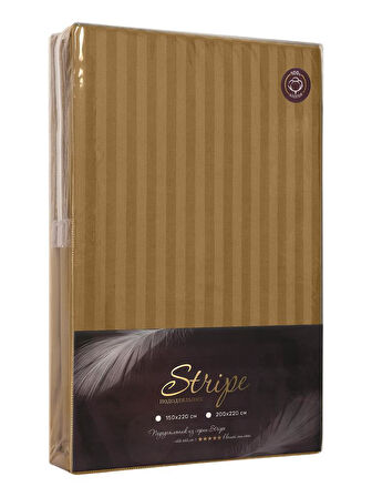 Nevresim Tekli Pamuk Saten Stripe 200x220