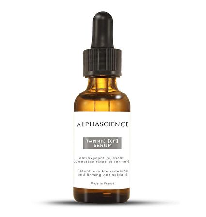 Alphascience Tannic [CF] serum -30 ml Kırışıklıkları Azaltan ve Sıkılaştıran Güçlü Antioksidan