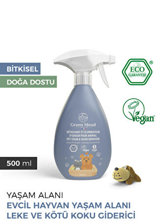 Bitkisel Vegan Evcil Hayvan Yaşam Alanı Koku Ve Leke Giderici Sprey 500 ml