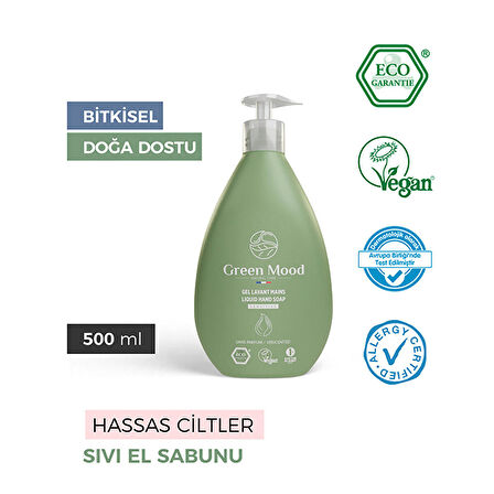 Green Mood Hassas Ciltler İçin Sıvı El Sabunu