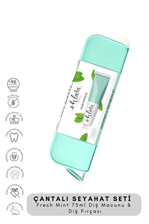  Fresh Mint 75 ml + Dental Luxe Diş Fırçası  Premium Seyahat seti