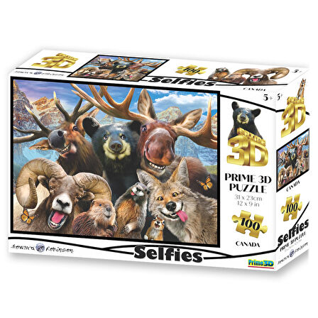 Prime 3D - Kanada Selfie 100 Parça Puzzle 10779