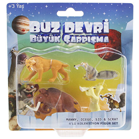 Ice Age - Buz Devri 5 Büyük Çarpışma 4 lü Koleksiyon Set Model 2