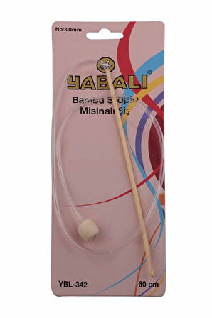 NazikEndam Yabalı Bambu Stoplu Misinalı Şiş 60 cm YBL-342 | Standart