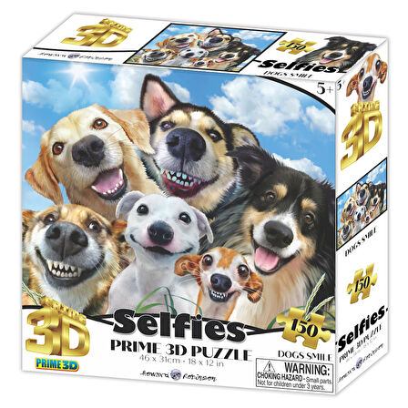 Prime 3D - Gülen Köpek Selfie 150 Parça Puzzle 20898