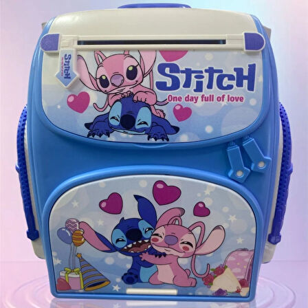 Stitch Parmak İzi İle Çalişan Şifreli Otomatik Kağıt Para Alan Atm Kasa Kumbara