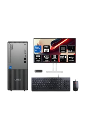 ThinkCentre Neo 50T G6 Ultra 5 225 16GB 1TB SSD W11H Masaüstü Bilgisayar + 23.8" Monitör