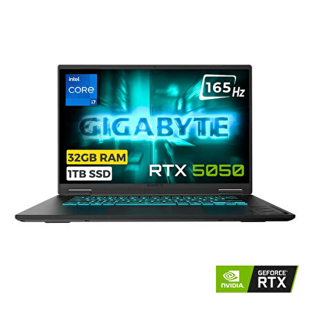 Gigabyte Gaming A16 CTH i7-13620H 32GB 1TB SSD 8GB RTX5050 85W 16 FHD+ 165Hz FreeDOS