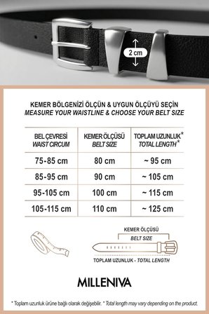 Asimetrik Köprülü Siyah İnce Kadın Kemer 2 cm