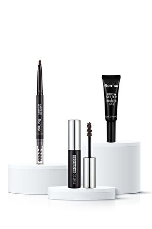 Flormar Best Brow Makeup 3'lü Kaş Makyajı Seti