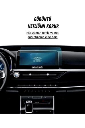 Chery Tiggo8 Pro 2023 Navigasyon ve Digital Gösterge Panel Uyumlu Nano Ekran Koruyucu