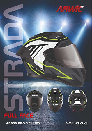 ARWİC KASK AR939 PRO YELLOW