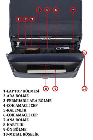 Case Club 2011 Omuz Çantası Laptop Evrak El Çantası 15.6 inç Su Geçirmez 