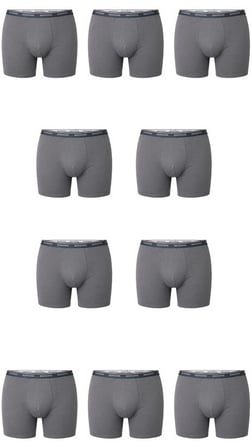 10 Adet Çoklu Paket Erkek Büyük Beden Redzone Likralı Bambu Boxer