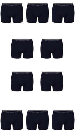 10 Adet Çoklu Paket Erkek Büyük Beden Redzone Likralı Bambu Boxer